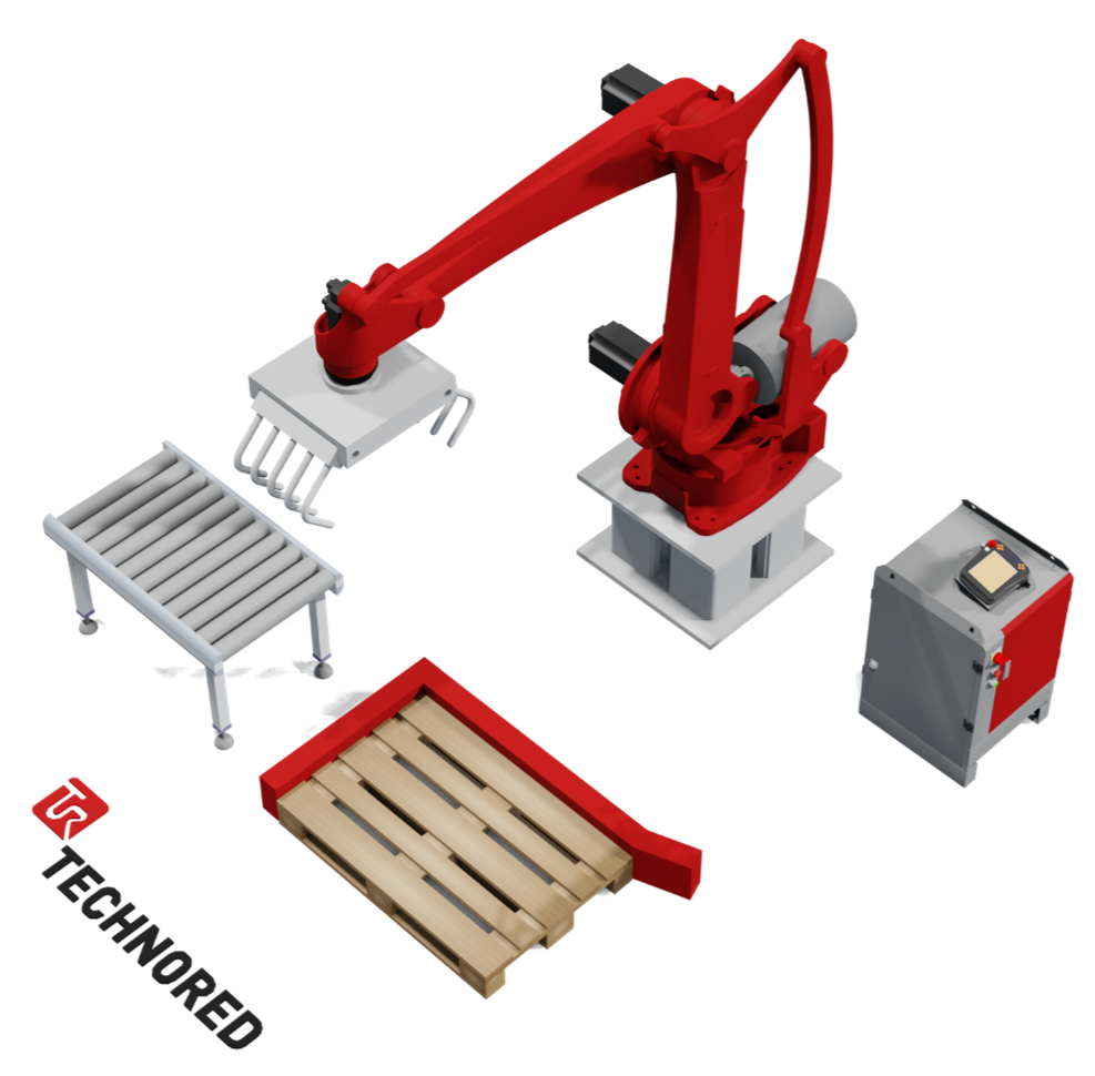 Роботизированная ячейка для (де)паллетирования TECHNORED REDCARGO PRO 180