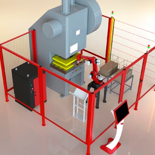 Роботизированная ячейка ROBOTECH для штамповки