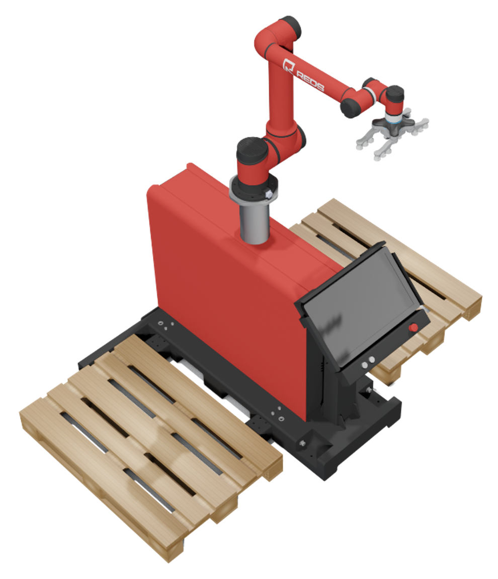 Роботизированная ячейка для (де)паллетирования TECHNORED REDCARGO 10 cobot