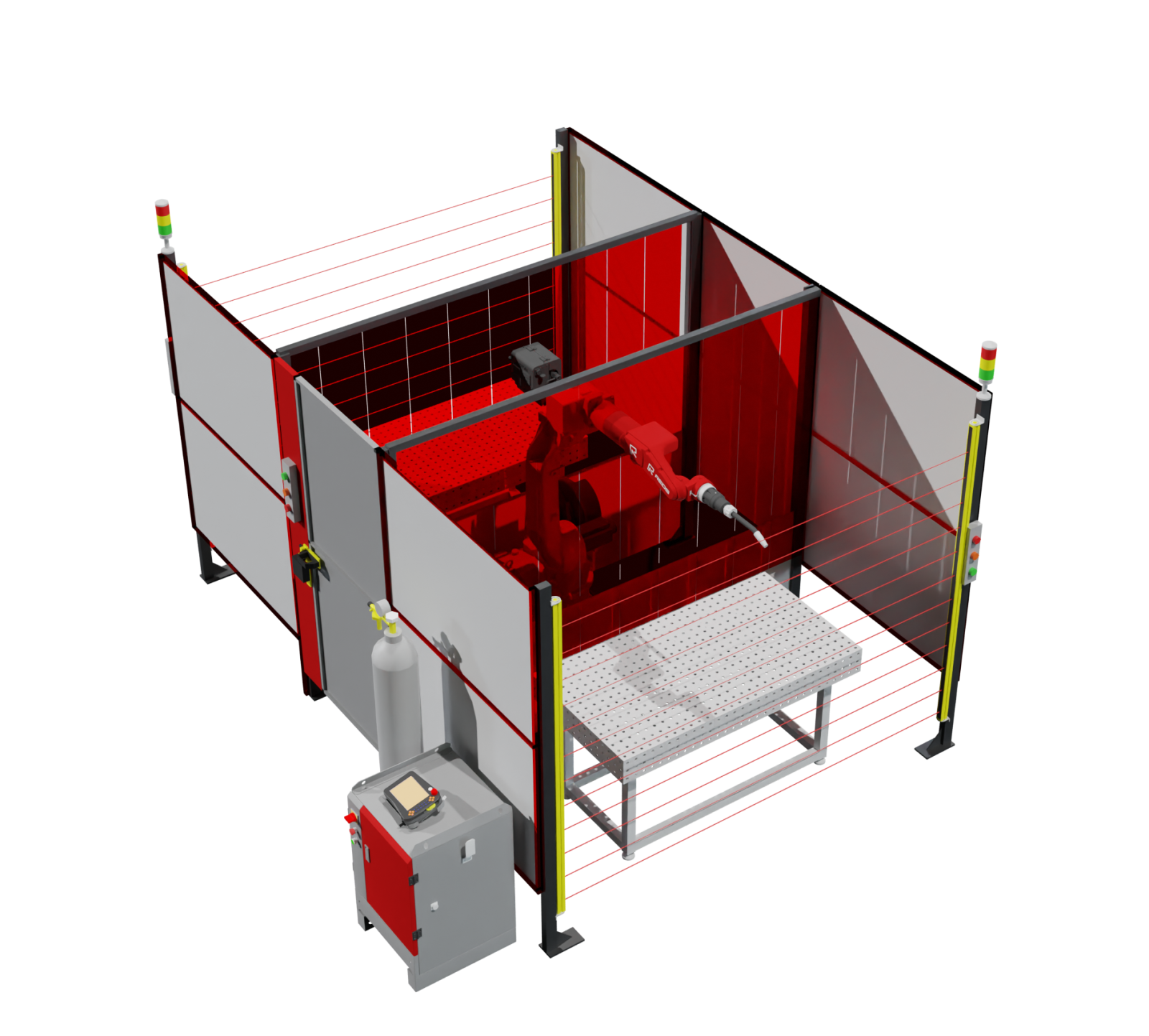Роботизированная ячейка для сварки TECHNORED REDWELD PRO 2