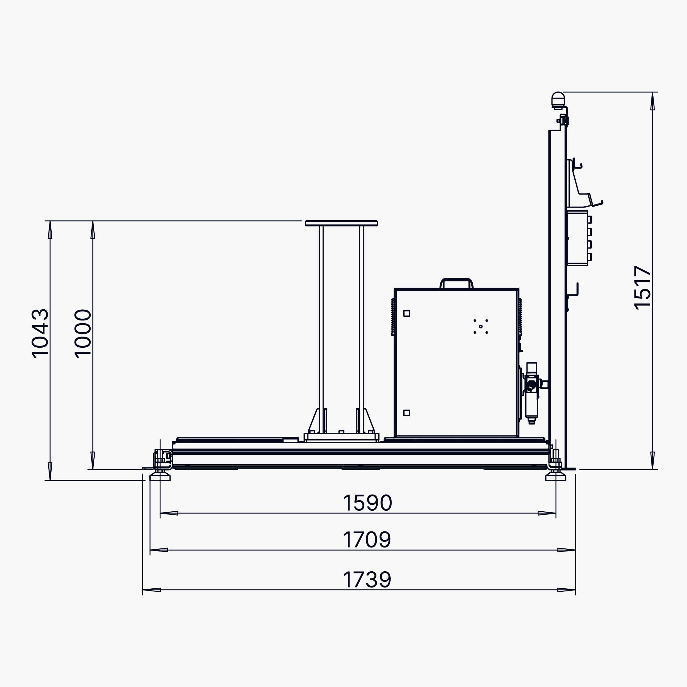 Роботизированная ячейка для (де)паллетирования ELITE ROBOTS CP CPF10, стационарная колонна