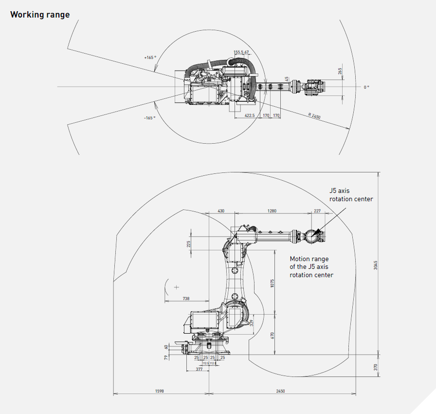 Промышленный робот Fanuc R-2000iC/210WE