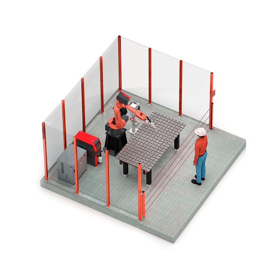 Роботизированная сварочная ячейка ROBOTECH со сборочно-сварочным столом