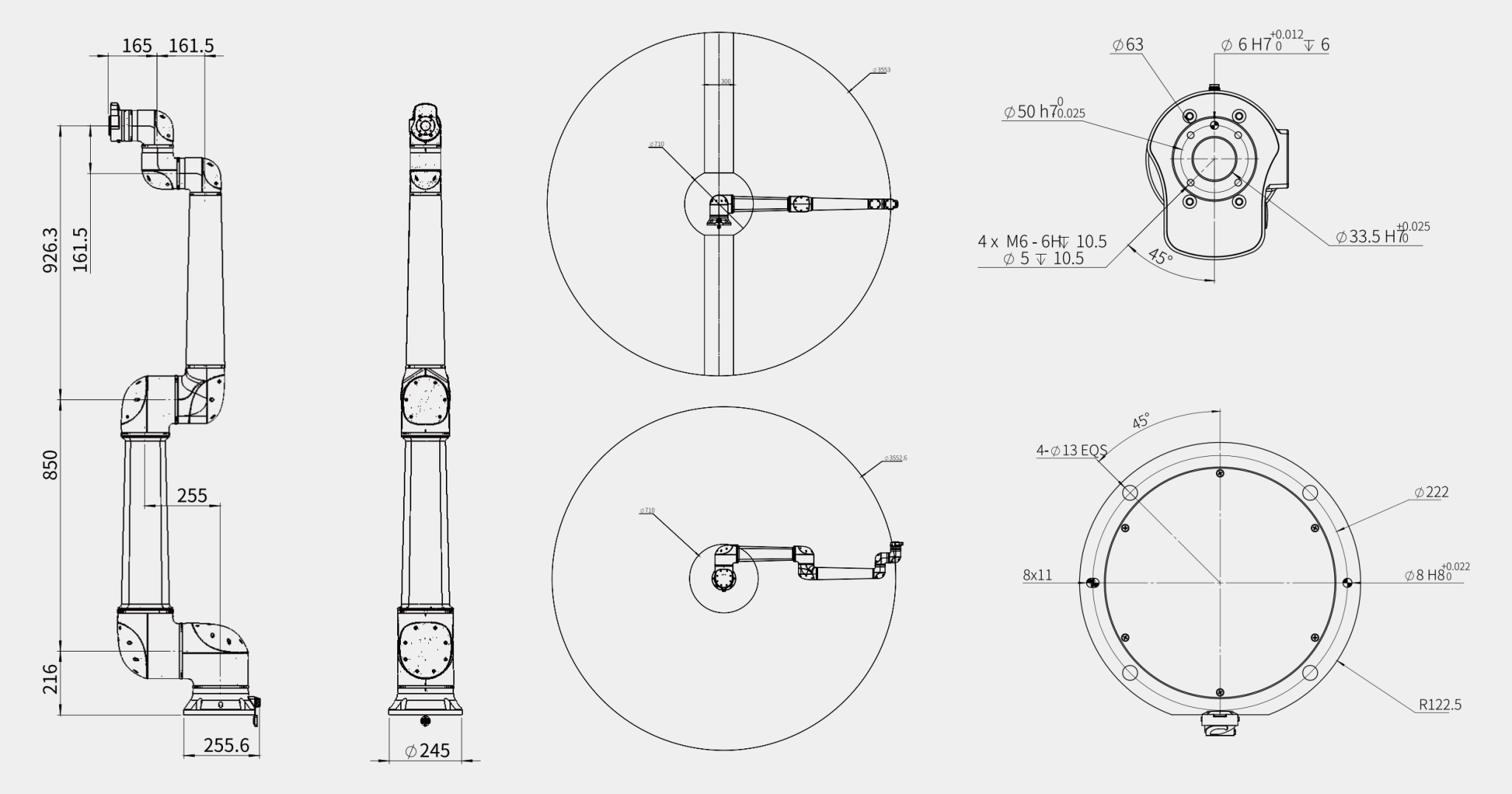 Коллаборативный робот (кобот) ESTUN CoDroid S-Eco S20-180 Eco