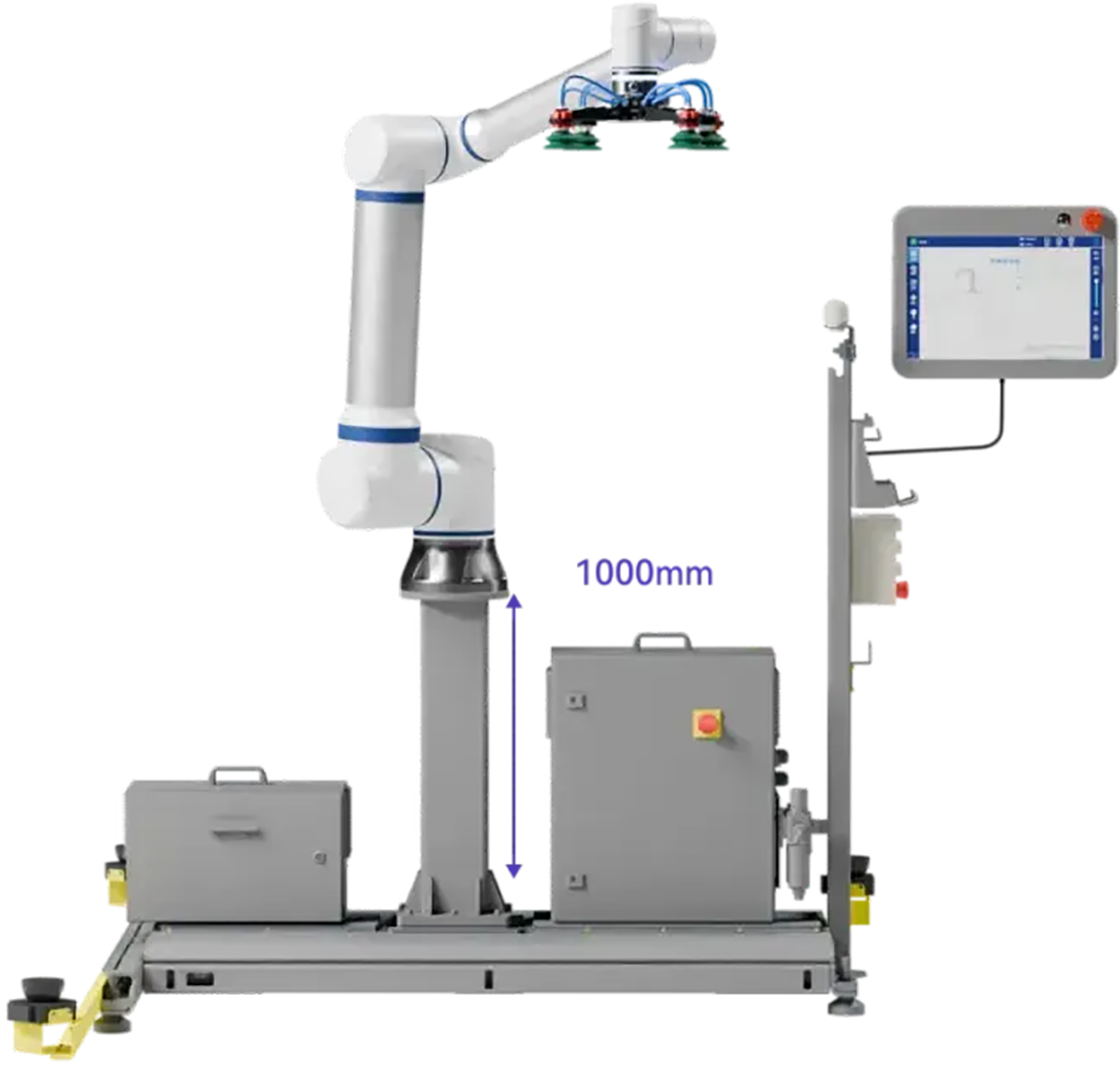 Роботизированная ячейка для (де)паллетирования ELITE ROBOTS CP CPF10, стационарная колонна