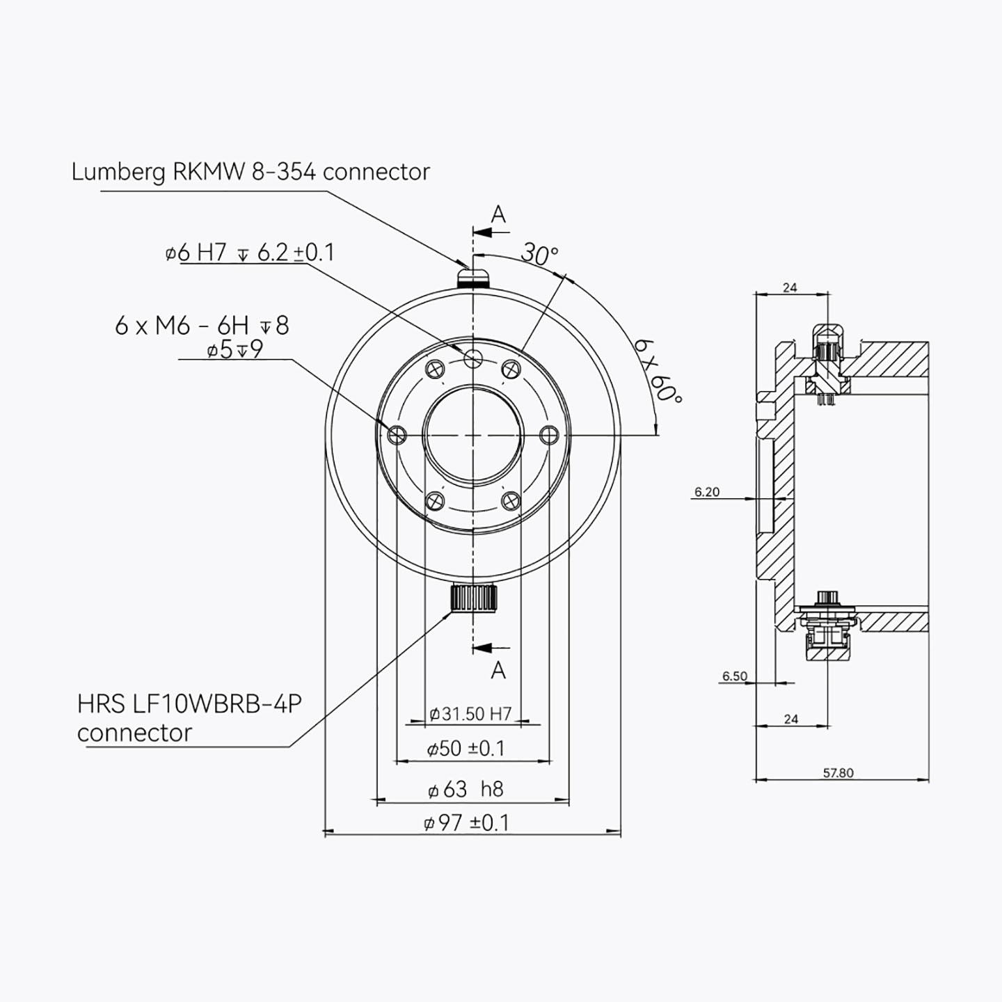 Коллаборативный робот (кобот) ELITE ROBOTS CS530H
