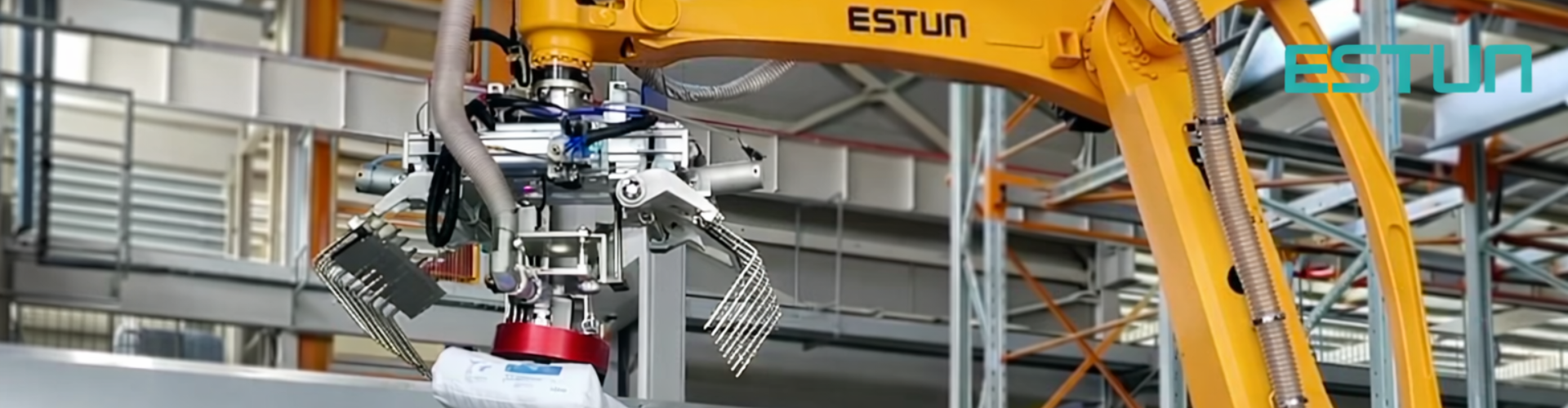 Автоматическая растарка мешков: робот ESTUN заменяет тяжелый ручной труд