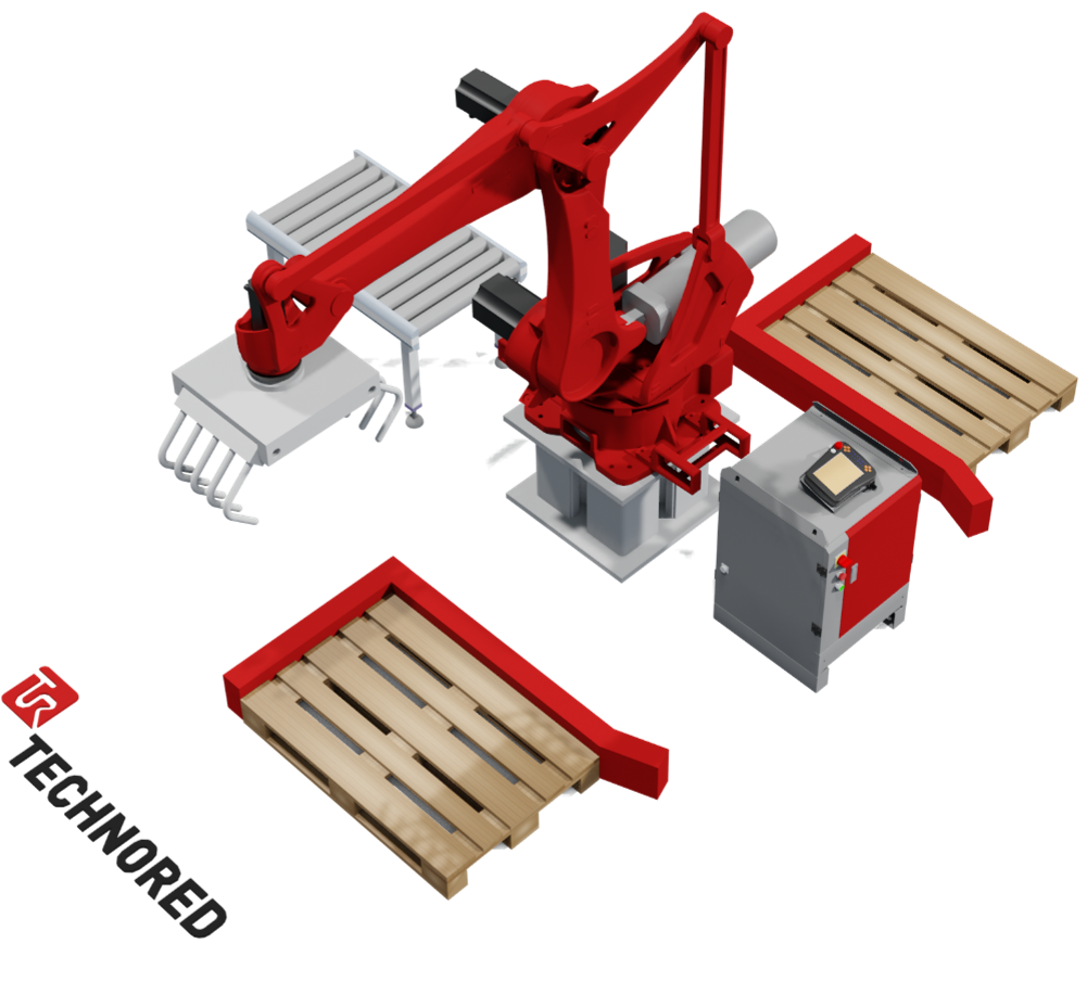 Роботизированная ячейка для (де)паллетирования TECHNORED REDCARGO PRO 130