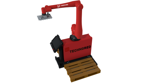 Роботизированная ячейка для (де)паллетирования TECHNORED REDCARGO 35S cobot