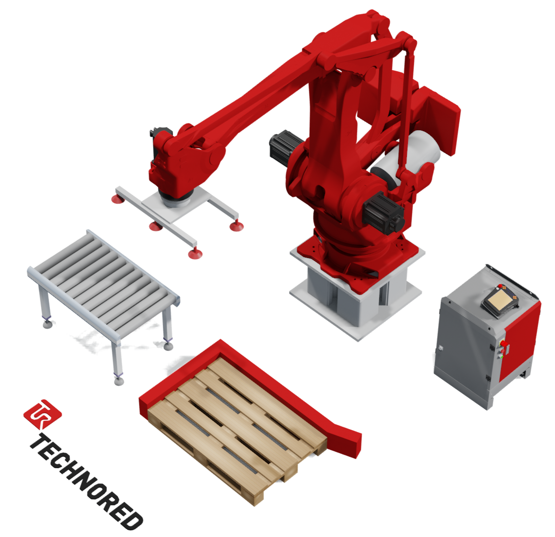 Роботизированная ячейка для (де)паллетирования TECHNORED REDCARGO PRO 500