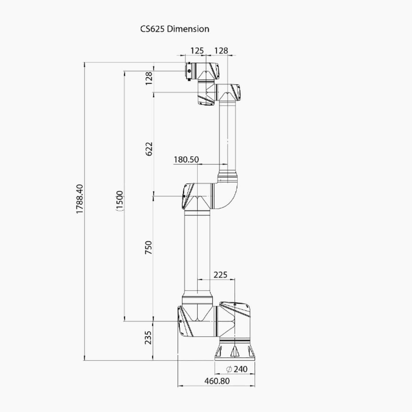 Коллаборативный робот (кобот) ELITE ROBOTS CS625