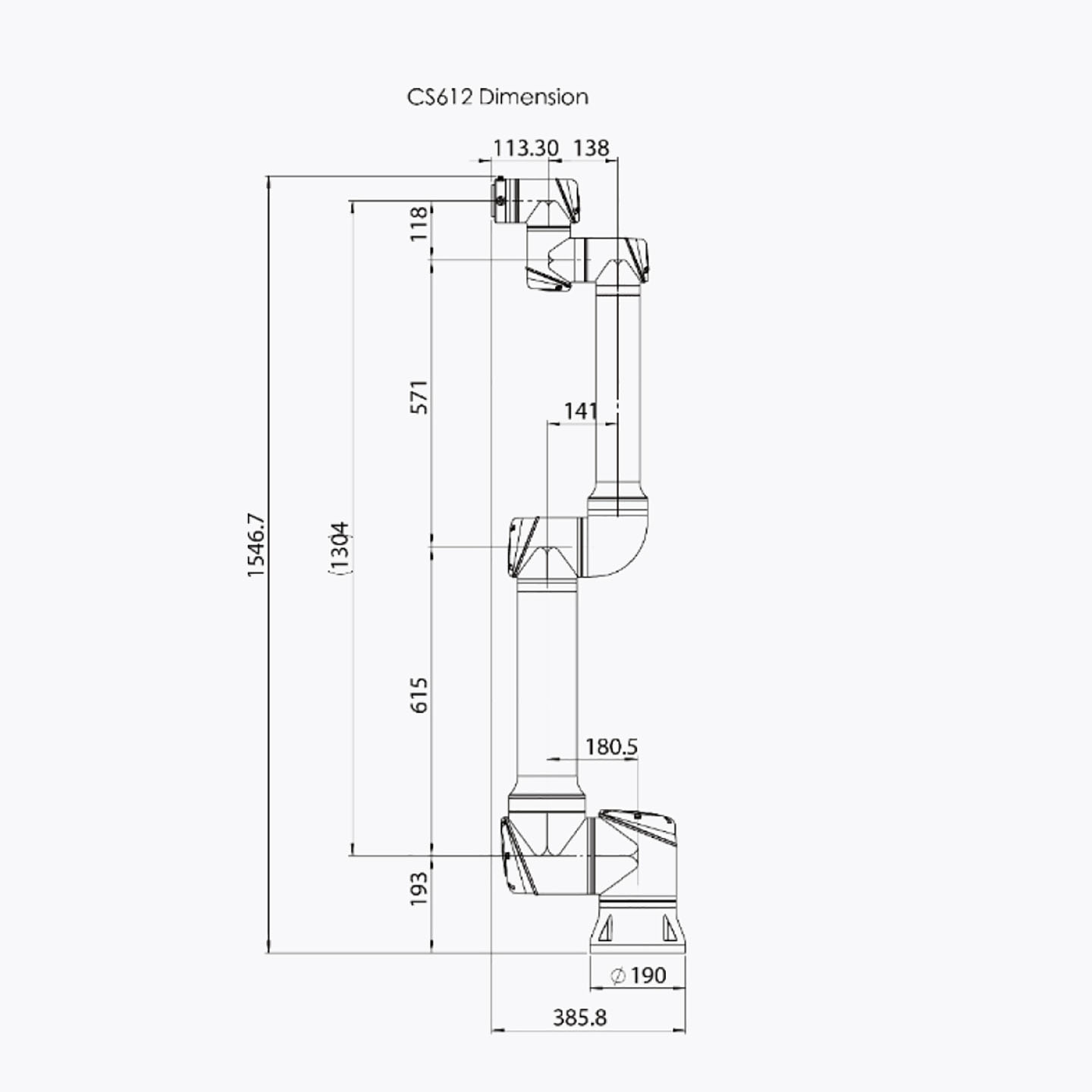 Коллаборативный робот (кобот) ELITE ROBOTS CS612