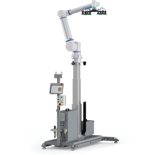 Роботизированная ячейка для (де)паллетирования ELITE ROBOTS CP CPL07, телескопическая колонна