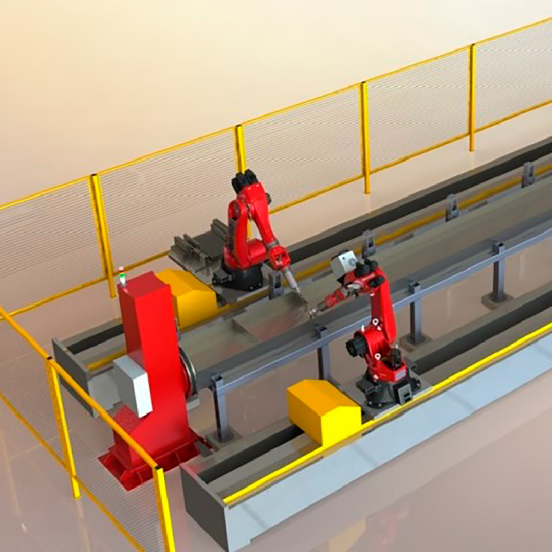 Автоматизированная линия ROBOTECH для сварки балочных конструкций